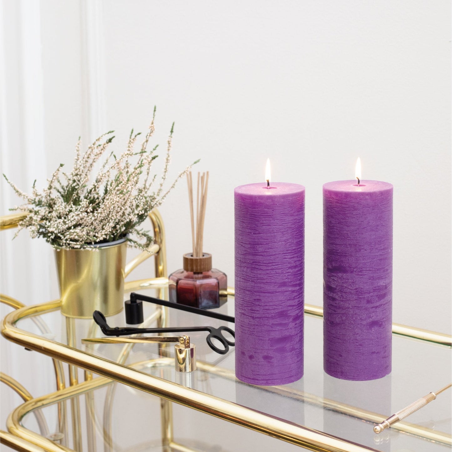 Swiece filarowe CANDWAX Purple 8" - zestaw 2 szt.