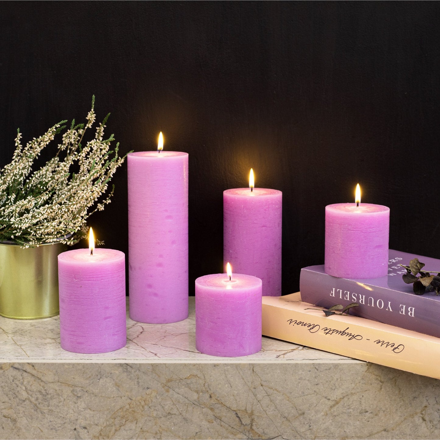 Swiece filarowe CANDWAX Lilac 4" - zestaw 3 szt.