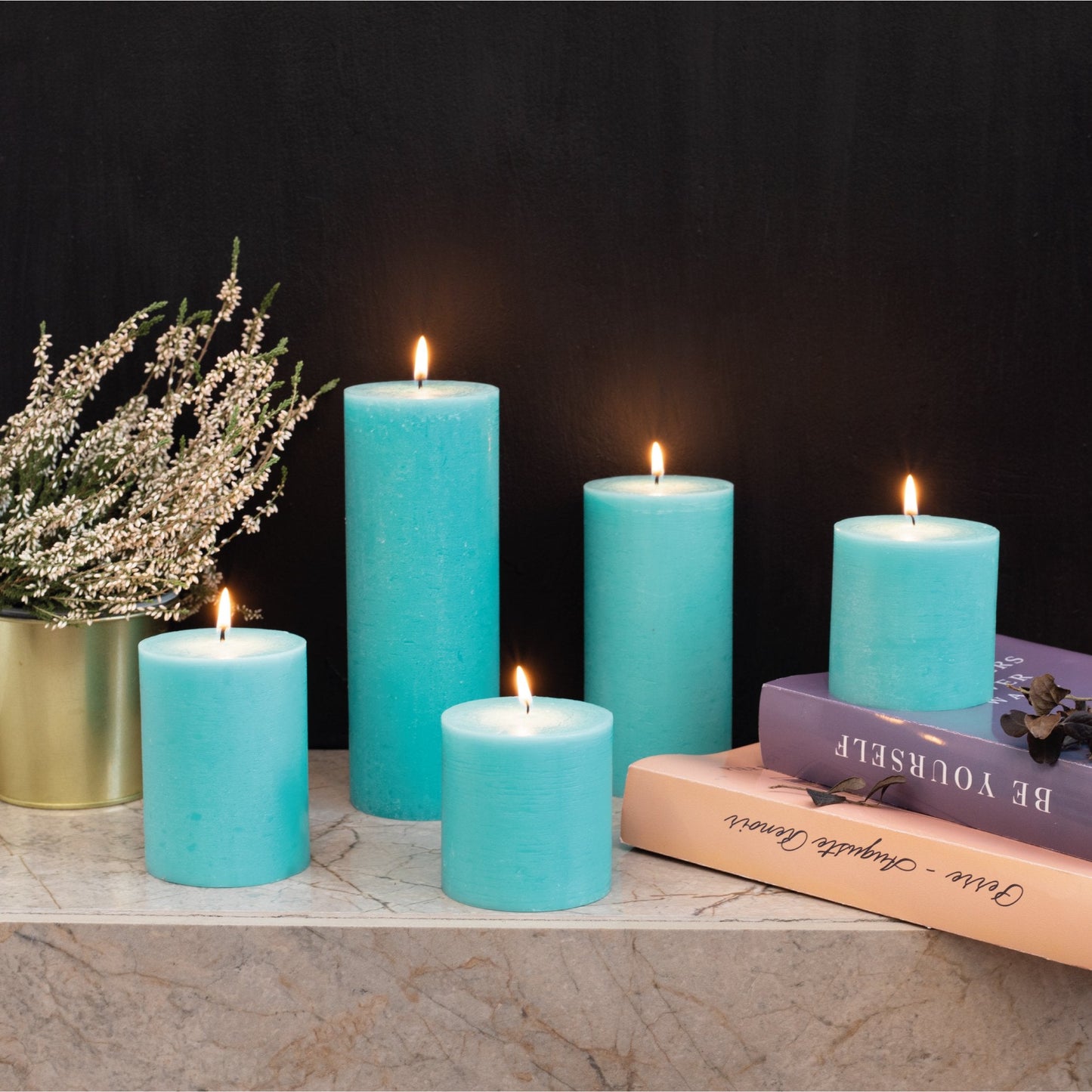 Swiece filarowe CANDWAX Turquoise 8" - zestaw 2 szt.