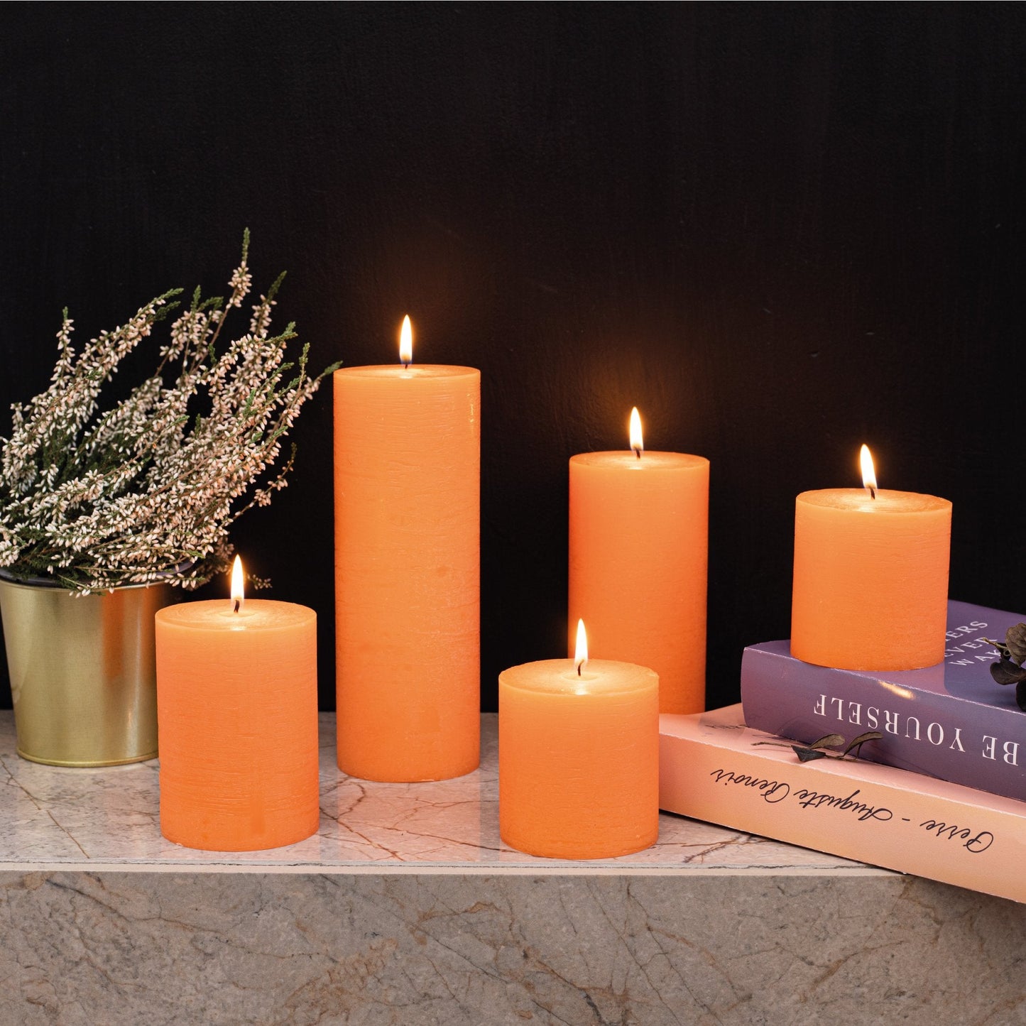 Swiece filarowe CANDWAX pomaranczowe 8" - zestaw 2 szt.