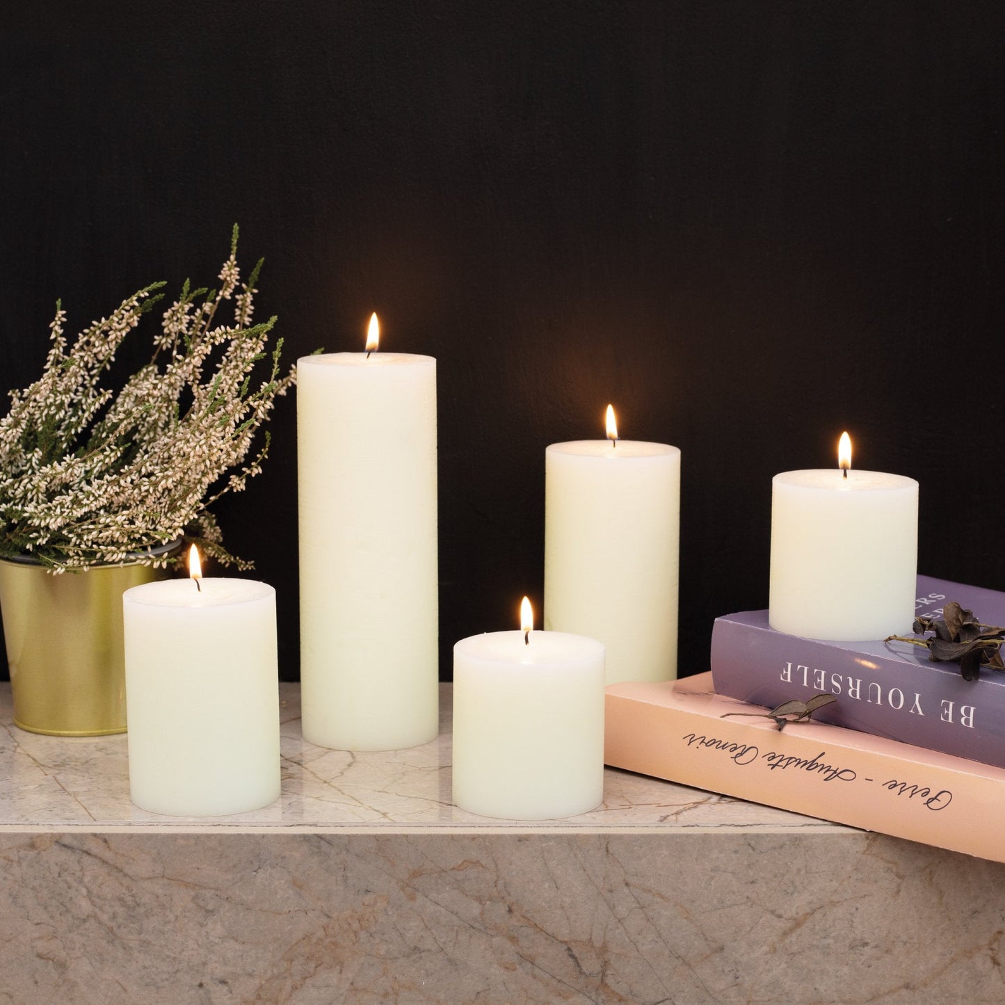 Swiece filarowe CANDWAX Ivory 8" - zestaw 2 szt.