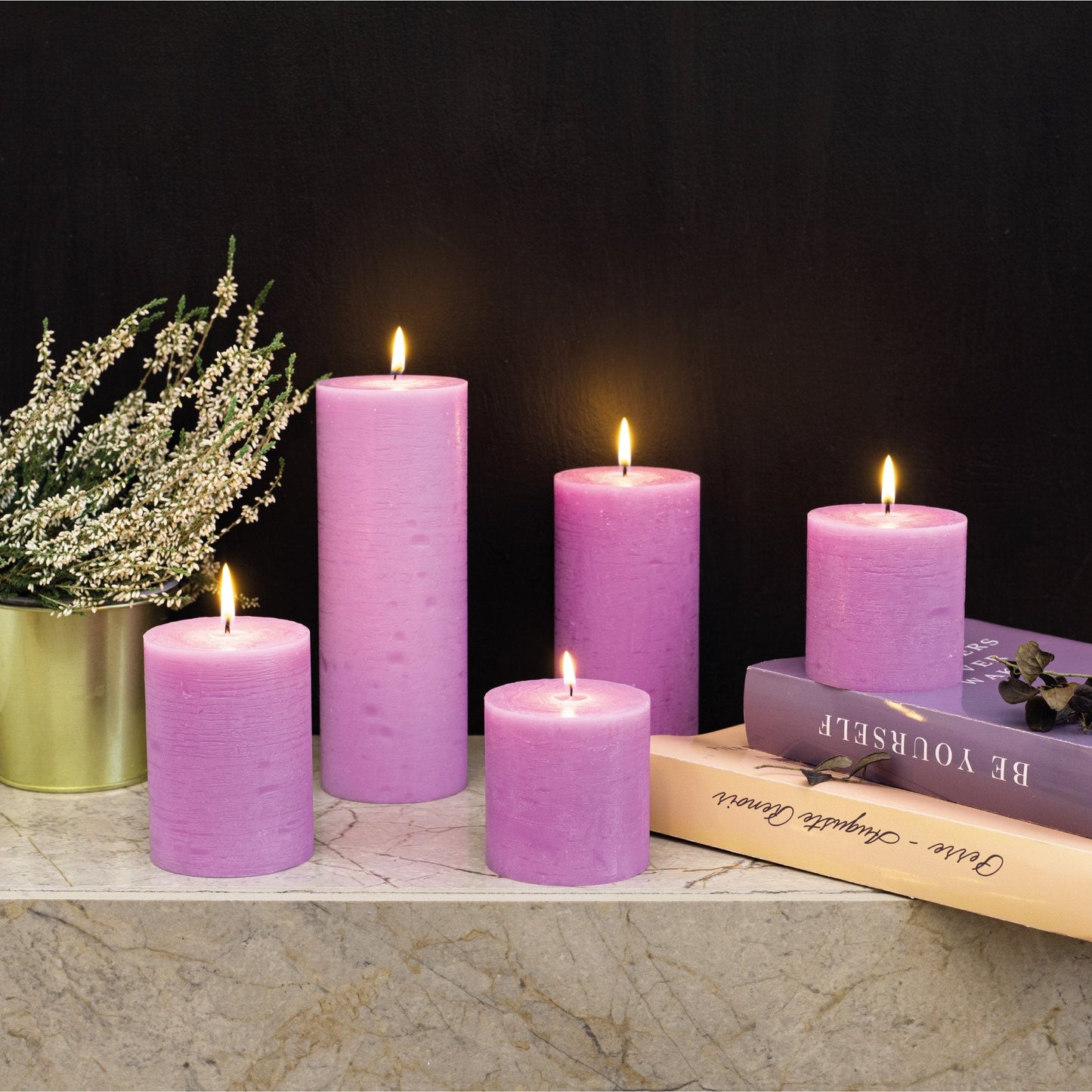 Swiece filarowe CANDWAX Lilac 6" - zestaw 3 szt.