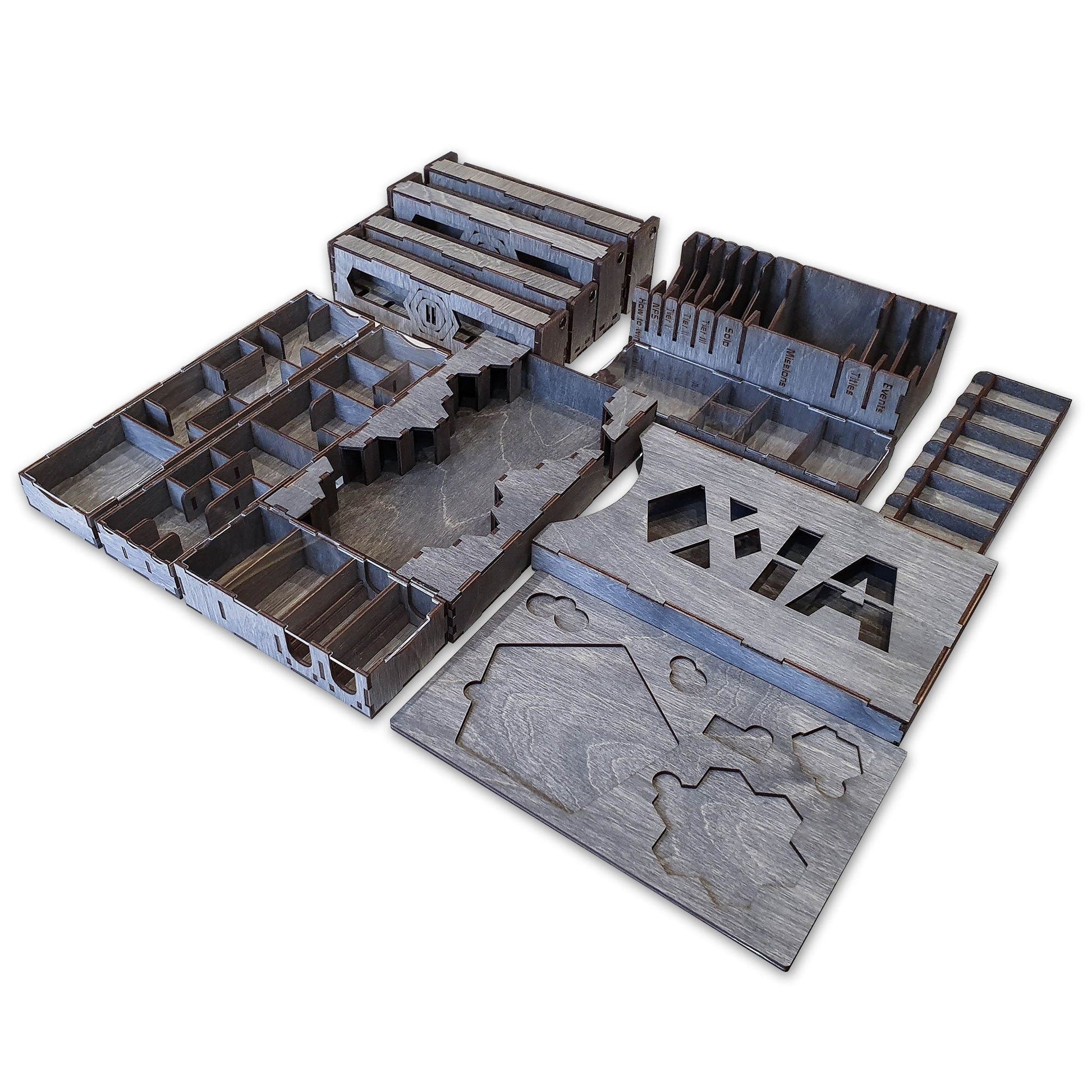 Wooden XIA Board Game Organizer by Smonex