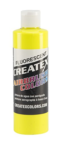 Createx Colors Paint do aerografu, 8 uncji, fluorescencyjny zolty
