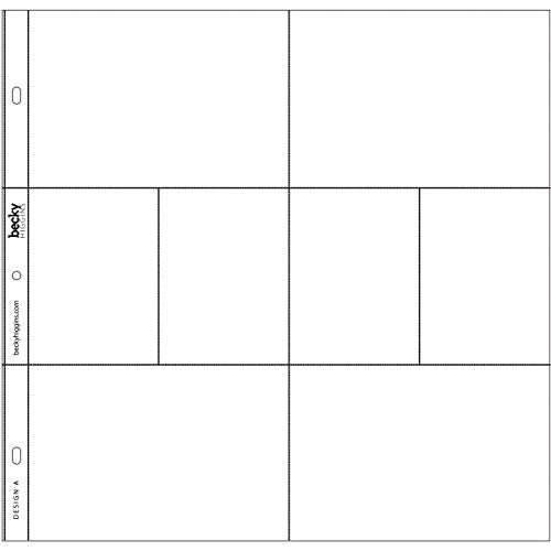 Becky Higgins 380004 Project Life Photo Pocket Page Protector-12 x Design A (12 sztuk)