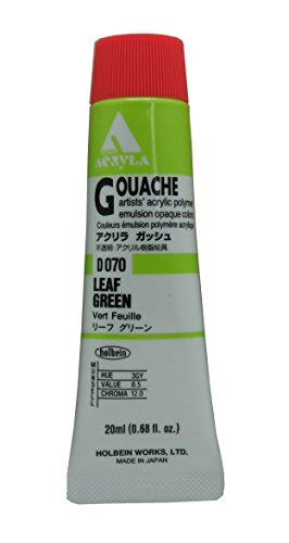 GWASZ AKRYLOWY 20ML ZIELONY LISCIASTY