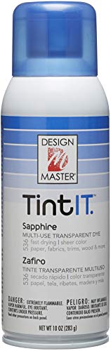 Farba w sprayu Design Master Tint IT Transparent Dye, 10 uncji, szafir
