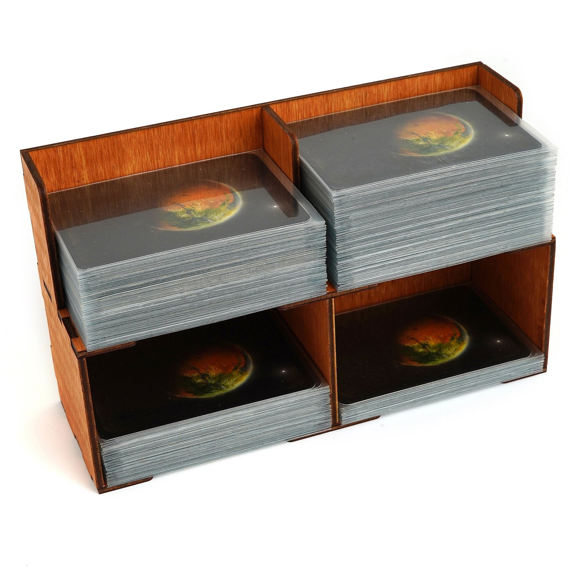 Convenient blocks are perfect for storing different kind of cards.