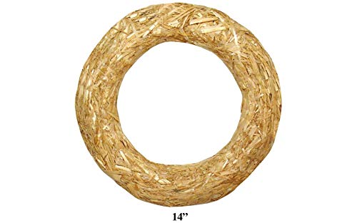 Wianek ze slomy FloraCraft 14" przezroczysty