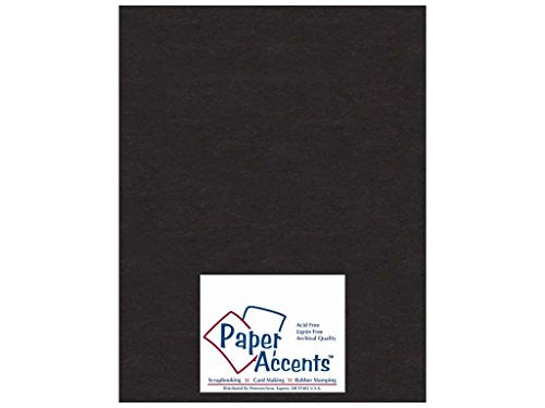 Tektura falista Paper Accents 8 1/2 x 11 cali, bardzo gruba, czarna (25 arkuszy)