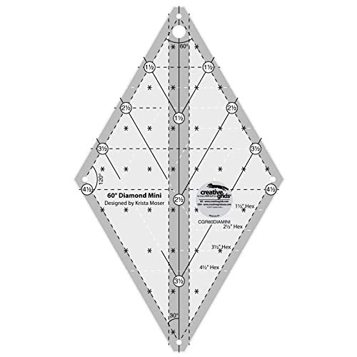 Linijka diamentowa Creative Grids 60 stopni Mini