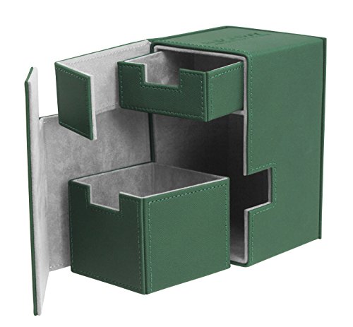 Ultimate Guard Deck Case Flip N Tray 100+ Standard Xenoskin Zielony
