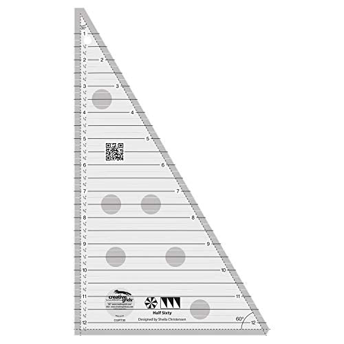 Linijka Creative Grids Half Sixty Triangle