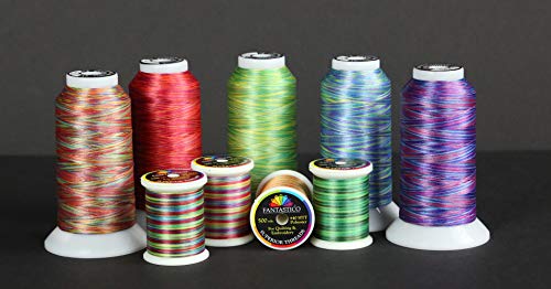 Superior Threads “ nic poliestrowa trojplatkowa o zroznicowanym wzorze do pikowania, haftu i sciegu dekoracyjnego, Fantastico #5024 Opalescence, 2000 jardow.