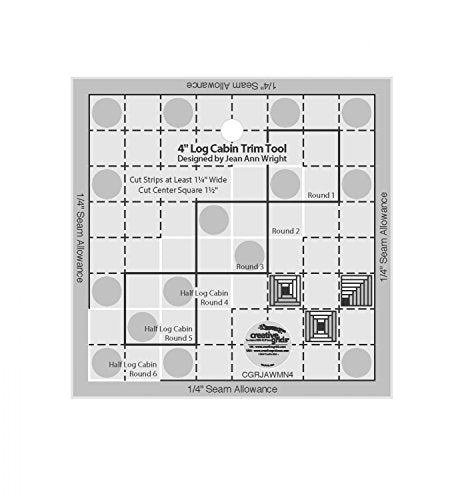 Creative Grids USA Creative Grids 4in Log Cabin Trim Tool Linijka do pikowania