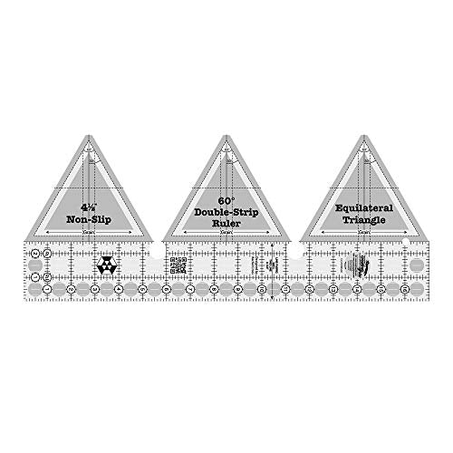 Linijka do patchworku Creative Grids 60 stopni z podwojnym paskiem