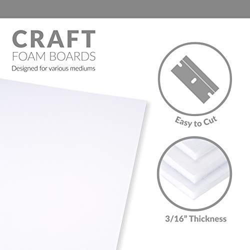 10PC Biala pianka 20"x30", 5mm