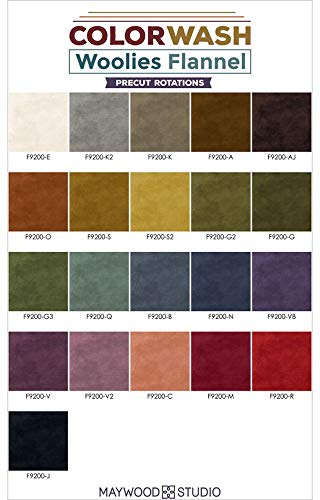 5in Squares Color Wash Flanela 42 szt./opakowanie