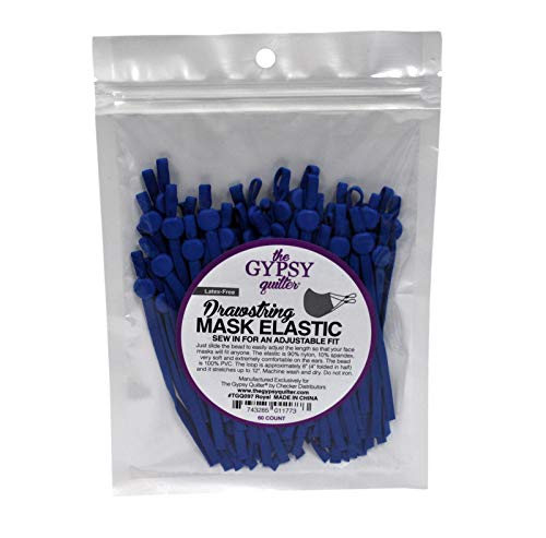 Gypsy Quilter Royal Blue Regulowane Elastyczne Sciagacze Do Maski