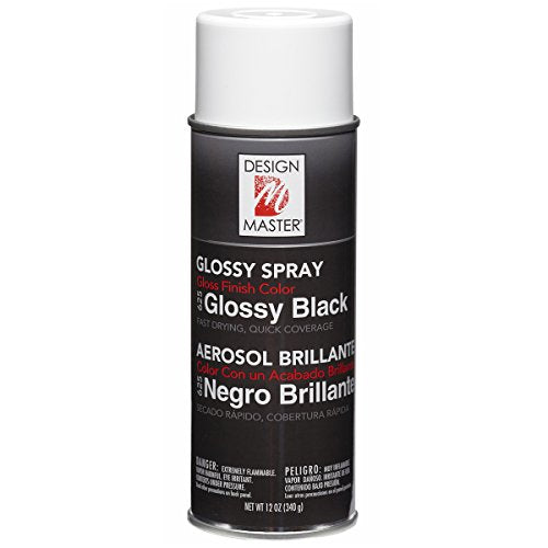 Design Master Spray Paint Glossy 12Oz - blyszczaca czern