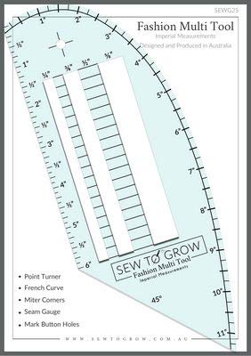 Sew To Grow - modna linijka pomiarowa wielofunkcyjna