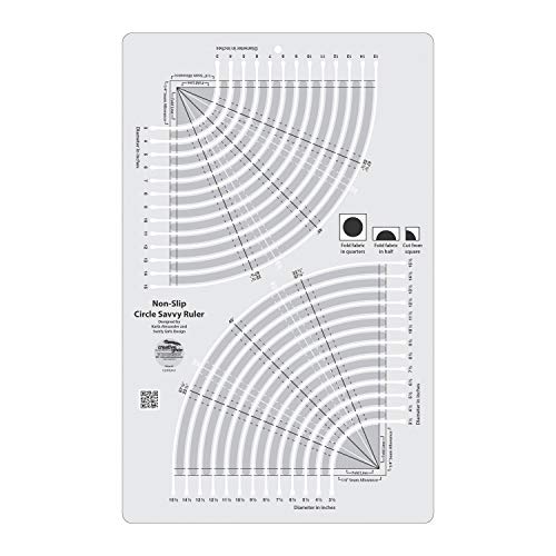 Linijka do pikowania Creative Grids USA Creative Grids Circle Savvy 11-3/4in x 18-1/2in