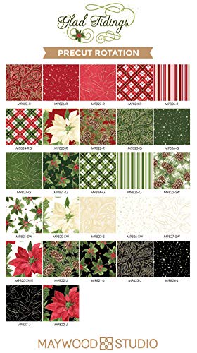 Paski God Tidings� 40 2,5-calowych paskow Jelly Roll Maywood Studio