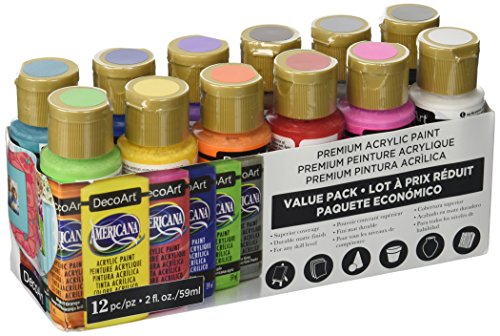 DecoArt Americana Farba akrylowa Value Pack 12 szt.
