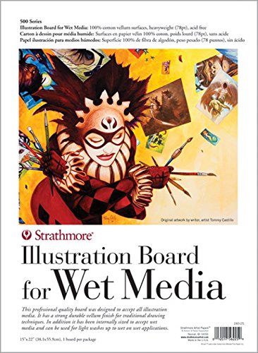 SEKWENCJA SZTUKI 500 ILUSTRACJI TABLICY WET MEDIA 15X22