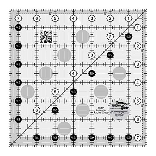Linijka do pikowania Creative Grids USA Creative Grids 7-1/2in Square
