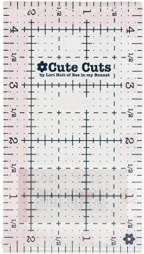 Riley Blake Designs - Cute Cut Ruler autorstwa Lori Holt - Prostokat 2,5" X 4,5"