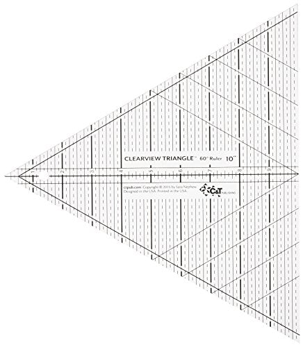 C&T PUBLISHING Linijka trojkatna Clearview 60 stopni 10"