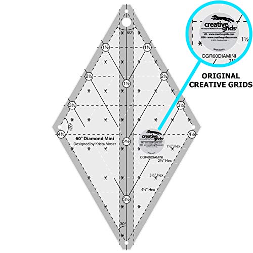 Linijka diamentowa Creative Grids 60 stopni Mini