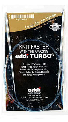 Druty do robienia na drutach Turbo okragle Skacel niebieski sznurek 47 cali (120 cm) rozmiar US 08 (5,0 mm)