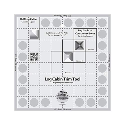 Narzedzie Creative Grids Log Cabin Trim Tool do 8-calowych gotowych blokow Quilt Ruler