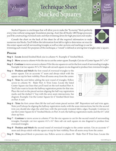 Arkusz techniczny Studio Design 180 (DTEC13) Stacked Squares