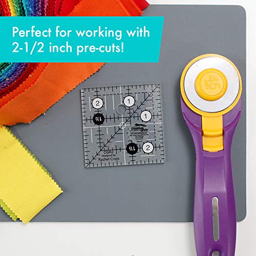 Linijka do pikowania Creative Grids USA Creative Grids 2-1/2in Square