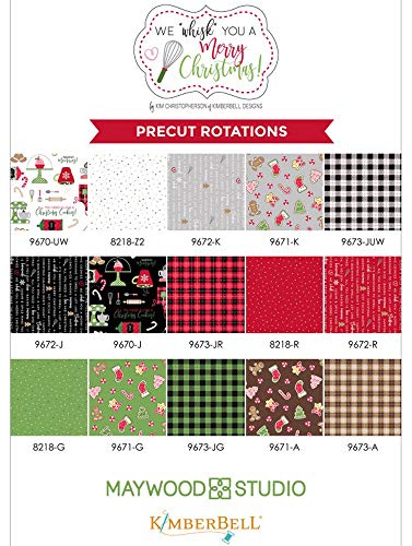 Fat Quarter We Whisk You A Merry Christmas 15 sztuk/opakowanie