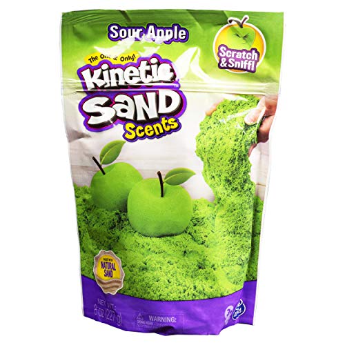 Kinetic Sand Scents, 8 uncji niebieskiego piasku kinetycznego Razzle Berry o zapachu jagod