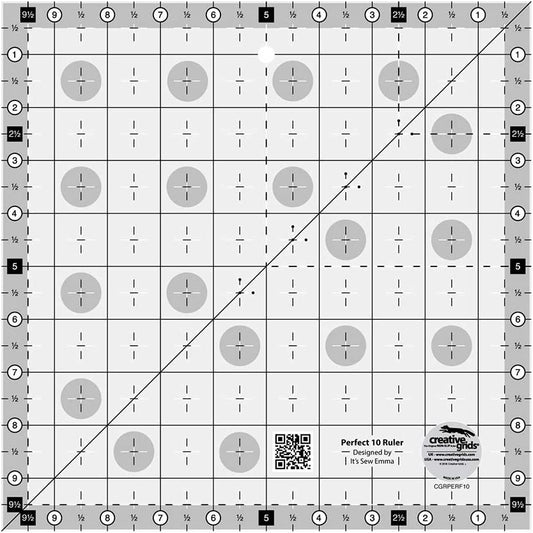 Linijka Creative Grids USA Creative Grids Perfect 10 - CGRPERF10 - UZYWANA