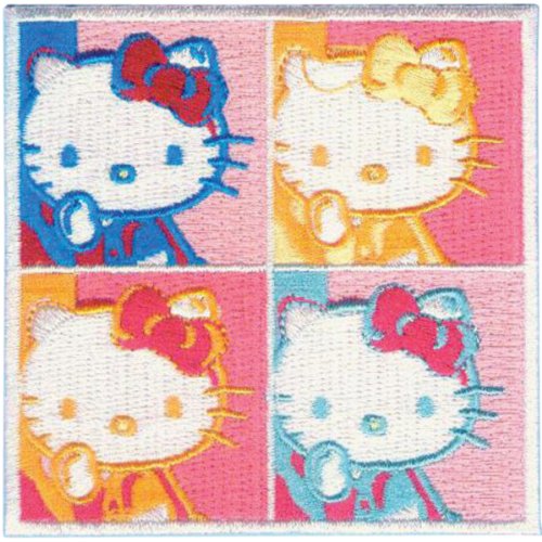 Aplikacja wizjonerska C&D Hello Kitty 4 kwadratowa naszywka