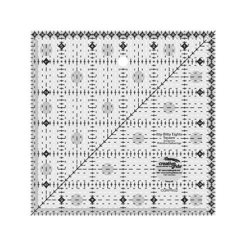 Linijka do patchworku Creative Grids USA Itty-Bitty Eights Square Quilt Ruler 6 cali x 6 cali