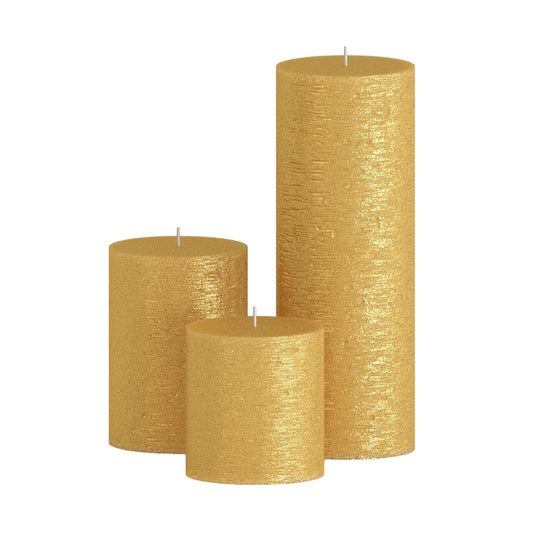 CANDWAX Gold Pillar Mix - 3 cale, 4 cale i 8 cali