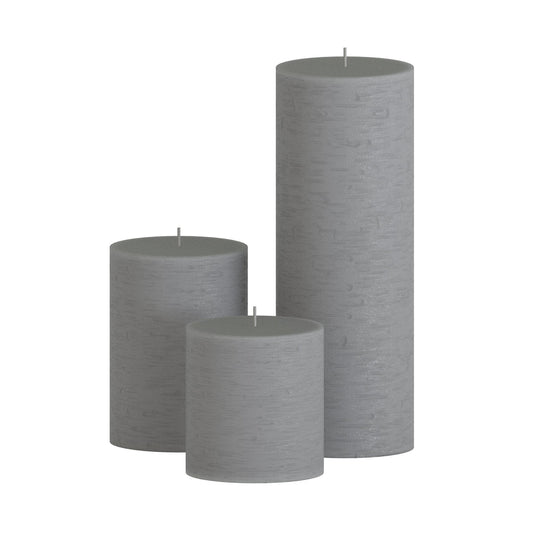CANDWAX Light Gray Pillar Mix - 3 cale, 4 cale i 8 cali