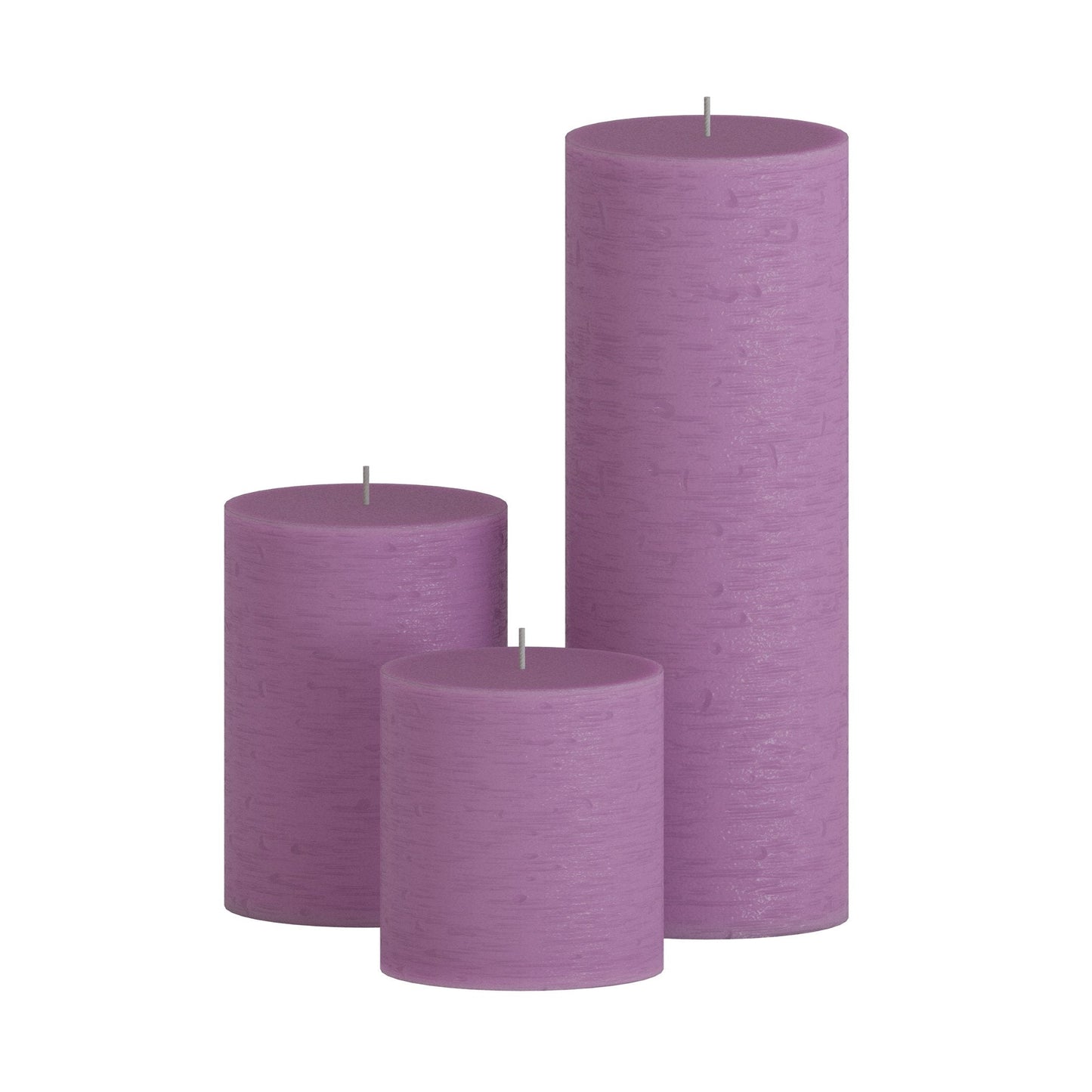 CANDWAX Lilac Pillar Mix - 3 cale, 4 cale i 8 cali