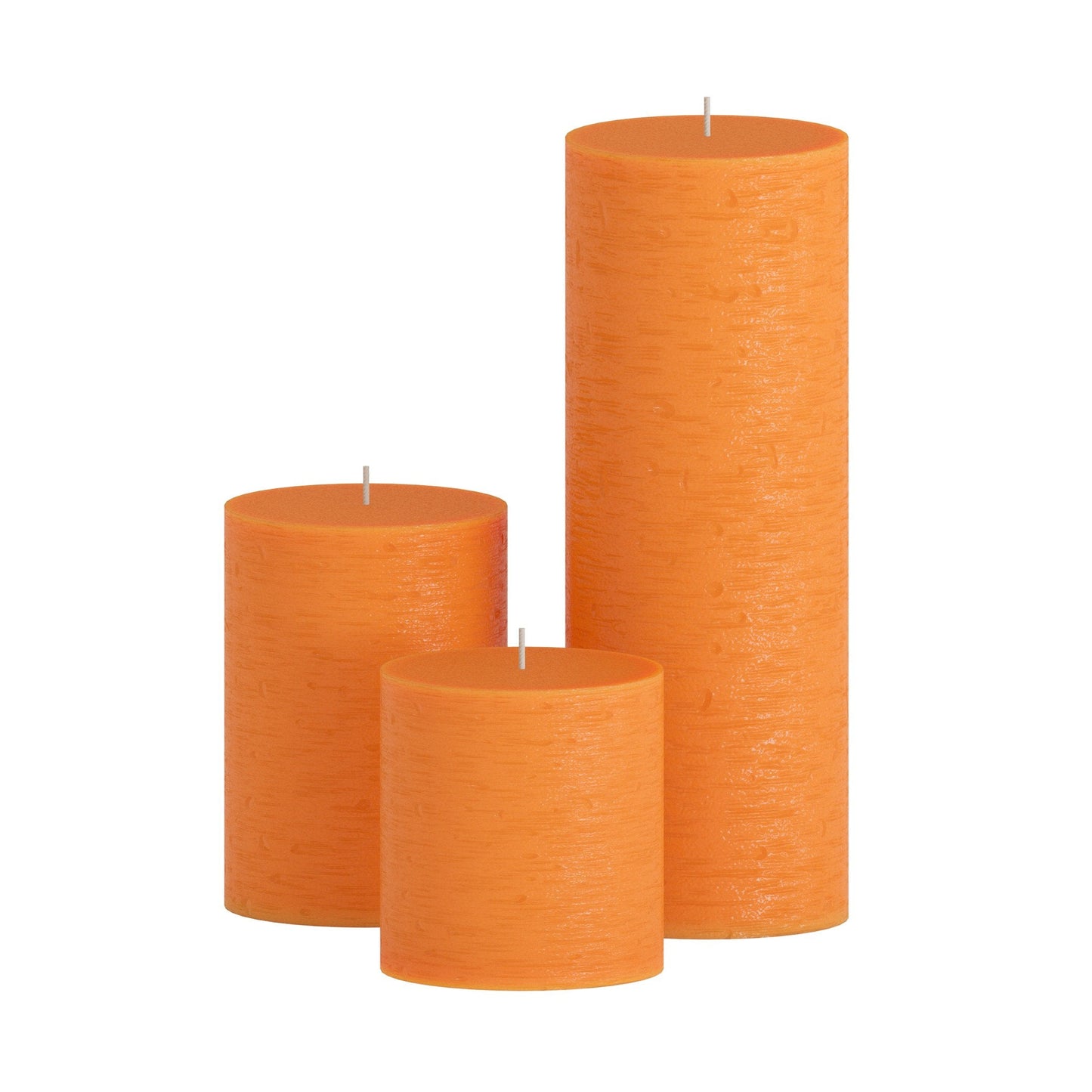 CANDWAX Orange Pillar Mix - 3 cale, 4 cale i 8 cali