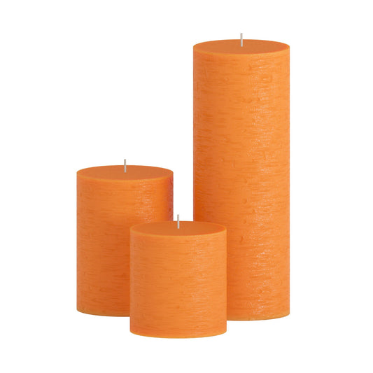 CANDWAX Orange Pillar Mix - 3 cale, 4 cale i 8 cali