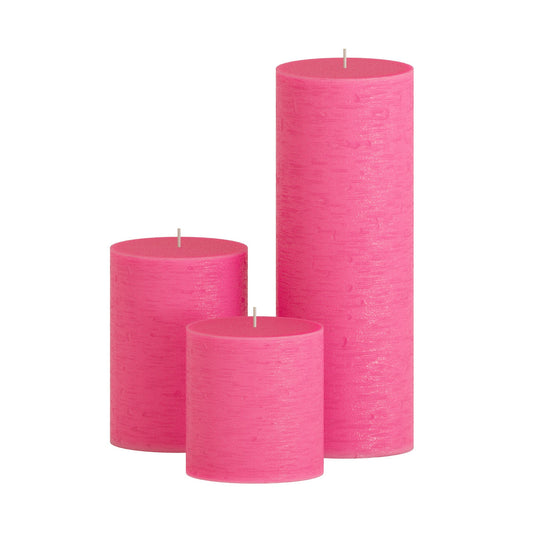 CANDWAX Pink Pillar Mix - 3 cale, 4 cale i 8 cali