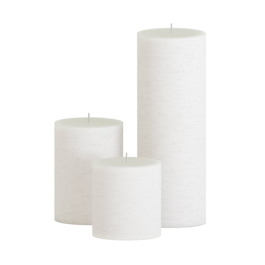 CANDWAX White Pillar Mix - 3 cale, 4 cale i 8 cali